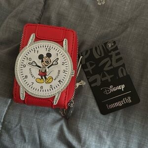 BNWT Loungefly Disney 100 Mickey Mouse Watch Accordion Wallet